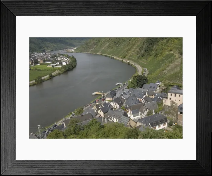 Framed Print : Bielstein amongst the vineyards on the River Mosel, Germany, Europe Framed Print : Bielstein amongst the vineyards on the River Mosel, Germany, Europe
