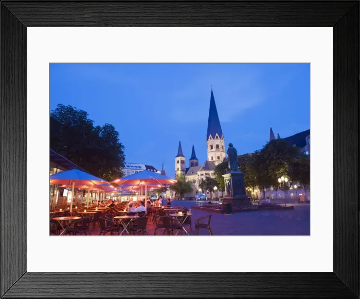 Framed Print : Bonn Cathedral at night, Bonn, North Rhineland Westphalia, Germany, Europe Framed Print : Bonn Cathedral at night, Bonn, North Rhineland Westphalia, Germany, Europe