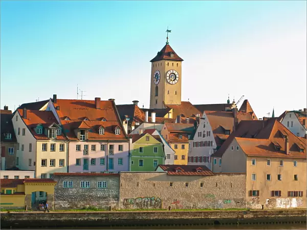 View of Regensburg, UNESCO World Heritage Site, Bavaria, Germany, Europe
