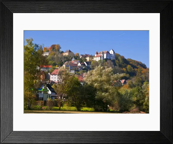 Framed Print : Castle Egloffstein in the Franconian Switzerland, Franconia, Bavaria, Germany. Europe Framed Print : Castle Egloffstein in the Franconian Switzerland, Franconia, Bavaria, Germany. Europe