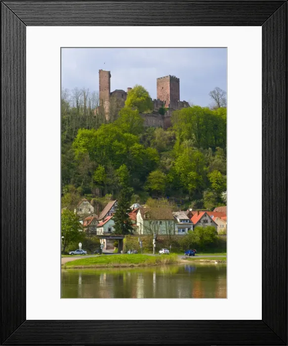 Framed Print : The ruins of castle Henneburg, Stadtprozelten on the Main, Franconia, Bavaria Framed Print : The ruins of castle Henneburg, Stadtprozelten on the Main, Franconia, Bavaria
