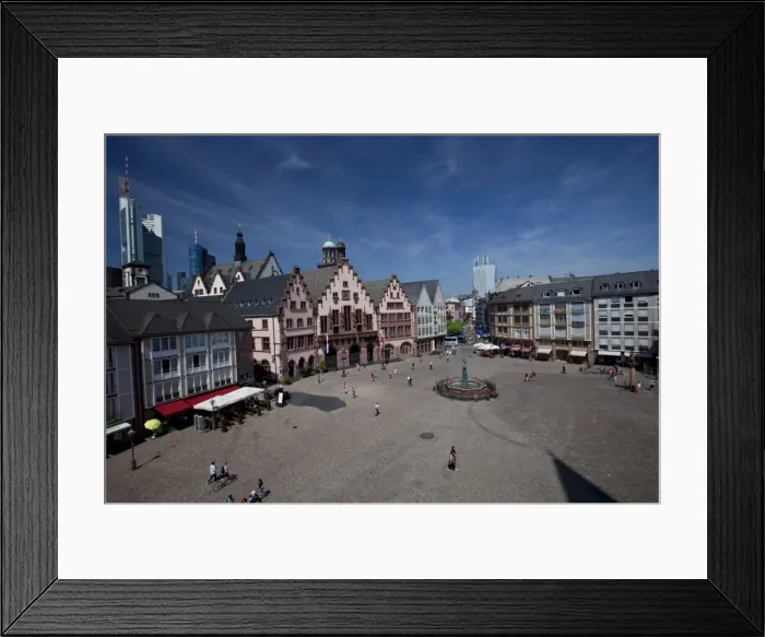 Framed Print : The Romerberg plaza one of the major landmarks in Frankfurt am Main, Hesse Framed Print : The Romerberg plaza one of the major landmarks in Frankfurt am Main, Hesse