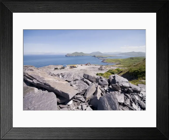 Framed Print : The slate quarry, Valentia Island, Ring of Kerry, County Kerry, Munster Framed Print : The slate quarry, Valentia Island, Ring of Kerry, County Kerry, Munster