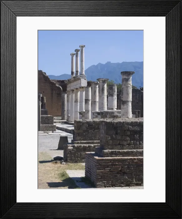 Framed Print : The Forum at the ruins of the Roman site of Pompeii, UNESCO World Heritage Site Framed Print : The Forum at the ruins of the Roman site of Pompeii, UNESCO World Heritage Site