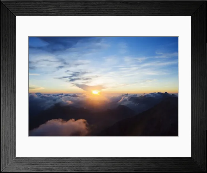 Framed Print : Sunset, view from Pania della Croce, 1858m, Apuan Alps, Tuscany, Italy, Europe Framed Print : Sunset, view from Pania della Croce, 1858m, Apuan Alps, Tuscany, Italy, Europe