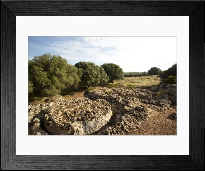 Framed Print : The ancient quarries of Cusa, Sicily, Italy, Europe Framed Print : The ancient quarries of Cusa, Sicily, Italy, Europe