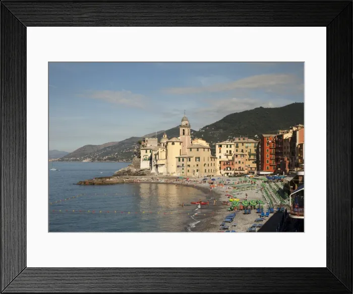 Framed Print : The village of Camogli, Liguria, Italy, Europe