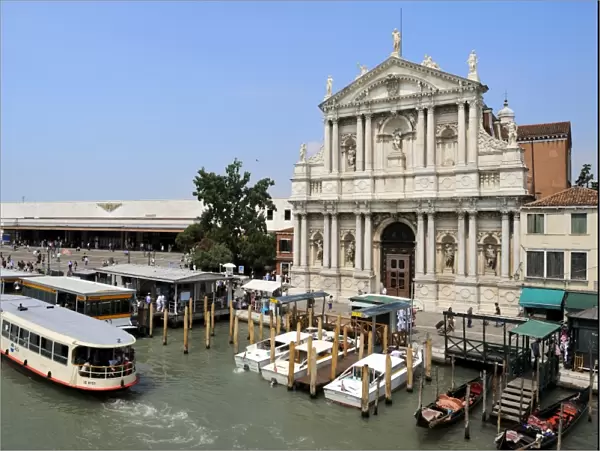 Chiesa Degli Scalzi church beside the Railway Station, Venice, UNESCO World Heritage Site