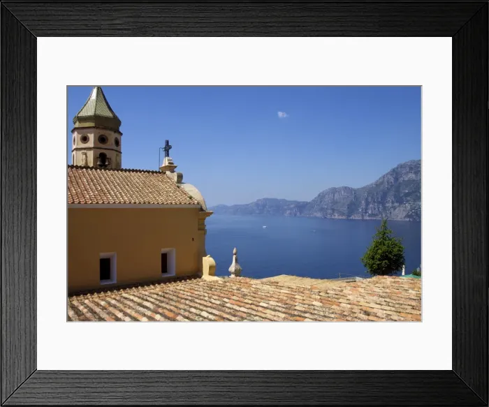 Framed Print : The church San Luca in Praiano, Amalfi Coast, UNESCO World Heritage Site Framed Print : The church San Luca in Praiano, Amalfi Coast, UNESCO World Heritage Site