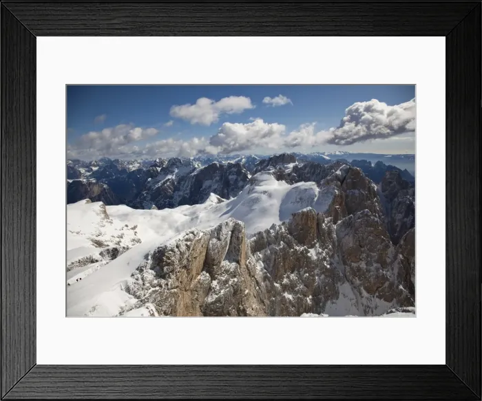 Framed Print : Ski mountaineering, Pale di San Martino, Cima Fradusta ascent, Dolomites Framed Print : Ski mountaineering, Pale di San Martino, Cima Fradusta ascent, Dolomites