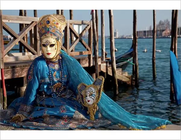 Costume and masks during Venice Carnival, Venice, UNESCO World Heritage Site