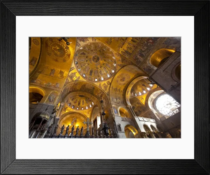 Framed Print : Gold mosaics on the dome vaults of St. Marks Basilica in Venice, UNESCO World Heritage Site Framed Print : Gold mosaics on the dome vaults of St. Marks Basilica in Venice, UNESCO World Heritage Site