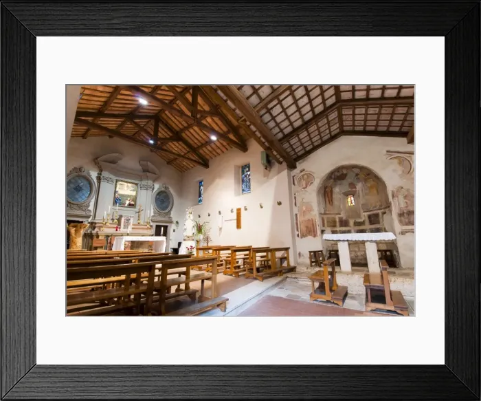 Framed Print : Church of St. Fabiano, Franciscan sanctuary of La Foresta, Rieti, Lazio (Latium) Framed Print : Church of St. Fabiano, Franciscan sanctuary of La Foresta, Rieti, Lazio (Latium)