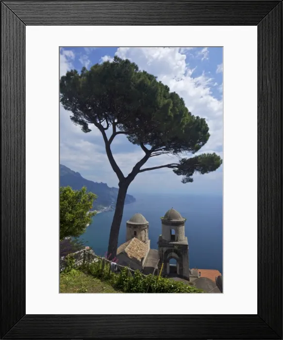 Framed Print : View from Villa Rufolo Gardens, Ravello, Amalfi, UNESCO World Heritage Site Framed Print : View from Villa Rufolo Gardens, Ravello, Amalfi, UNESCO World Heritage Site