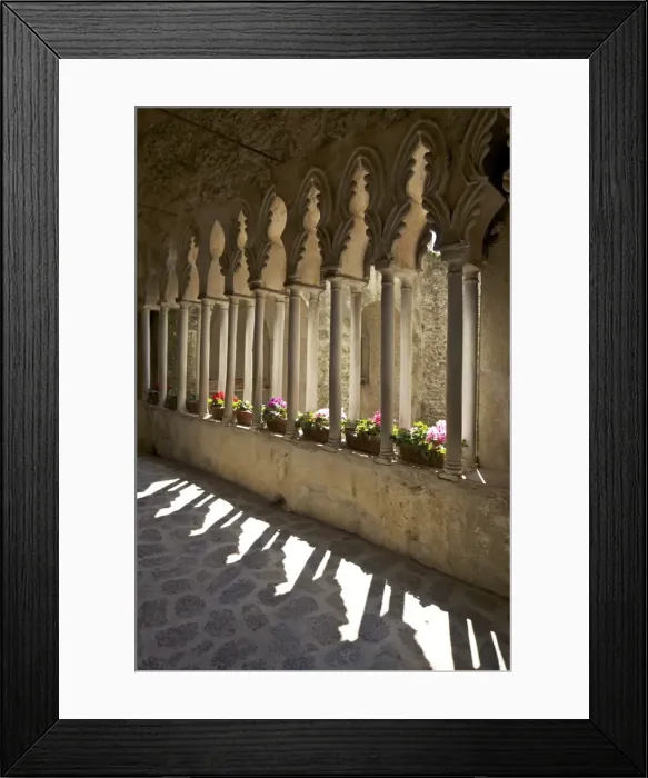 Framed Print : Villa Rufolo cloisters in Ravello, Amalfi Coast, UNESCO World Heritage Site Framed Print : Villa Rufolo cloisters in Ravello, Amalfi Coast, UNESCO World Heritage Site