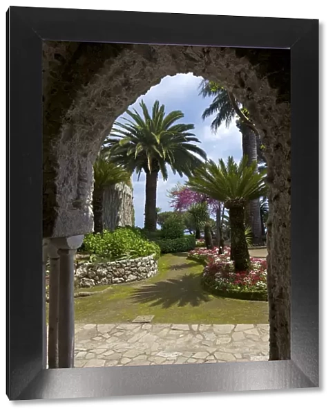 Villa Rufolo gardens in Ravello, Amalfi Coast, UNESCO World Heritage Site