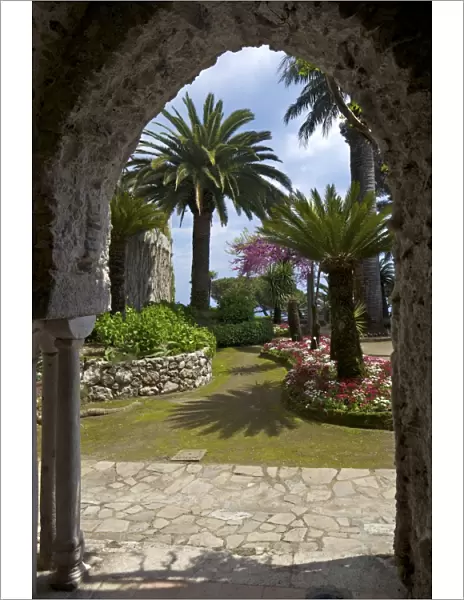 Villa Rufolo gardens in Ravello, Amalfi Coast, UNESCO World Heritage Site