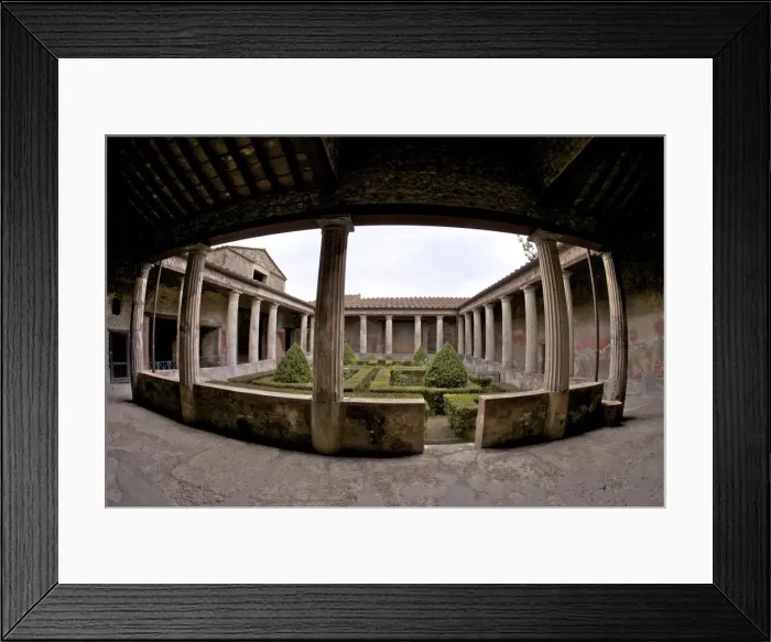 Framed Print : Peristyle and garden in the House of the Menander, Pompeii, UNESCO World Heritage Site Framed Print : Peristyle and garden in the House of the Menander, Pompeii, UNESCO World Heritage Site