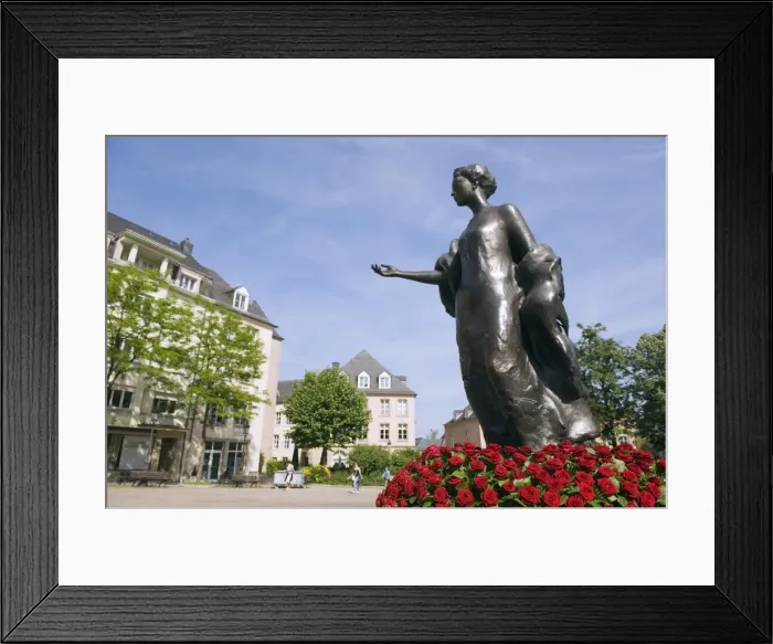 Framed Print : Statue of the Duchess of Luxembourg, Old Town, UNESCO World Heritage Site Framed Print : Statue of the Duchess of Luxembourg, Old Town, UNESCO World Heritage Site