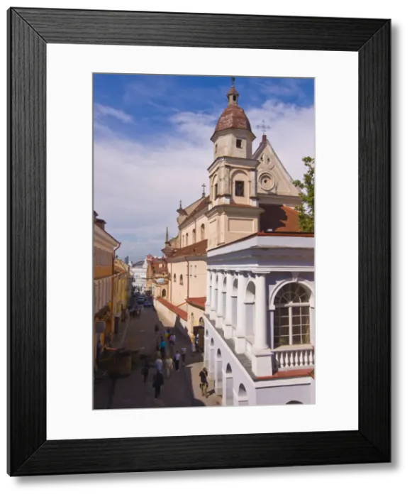Framed Print : Pedestrian zone of Vilnius, Lithuania, Baltic States, Europe Framed Print : Pedestrian zone of Vilnius, Lithuania, Baltic States, Europe