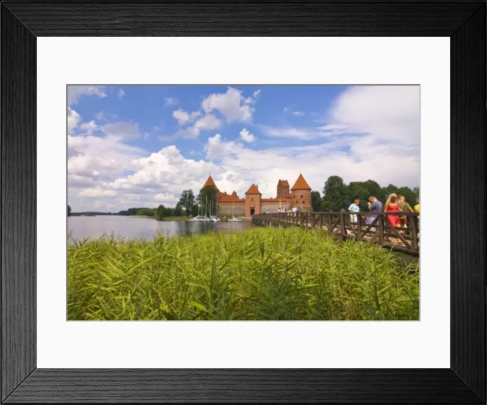 Framed Print : The island castle of Trakai, Lithuania. Baltic States, Europe Framed Print : The island castle of Trakai, Lithuania. Baltic States, Europe