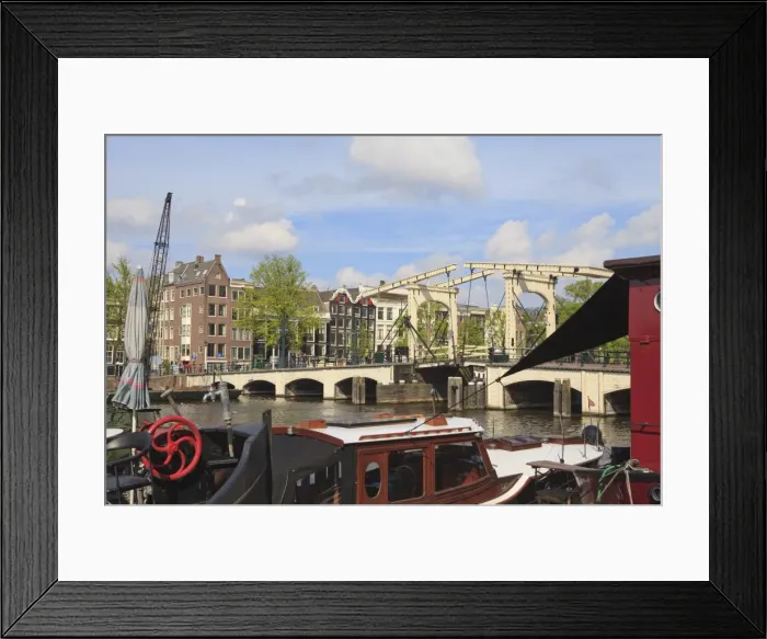 Framed Print : Magere Brug, Amstel River, Amsterdam, Netherlands, Europe Framed Print : Magere Brug, Amstel River, Amsterdam, Netherlands, Europe