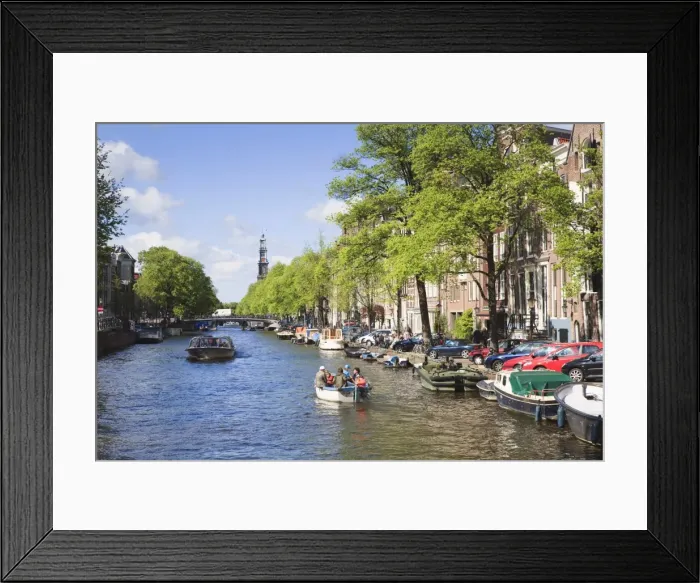 Framed Print : Prinsengracht canal, Amsterdam, Netherlands, Europe Framed Print : Prinsengracht canal, Amsterdam, Netherlands, Europe