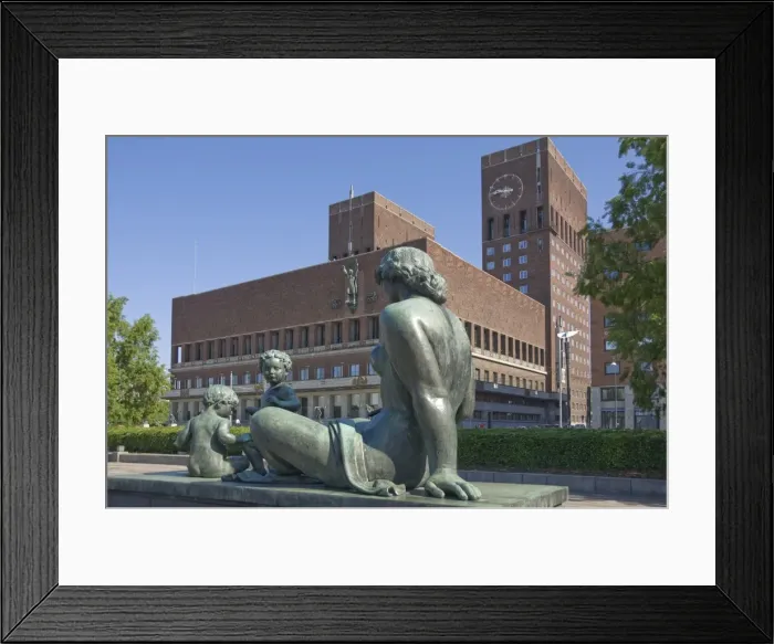 Framed Print : Family Group sculpture in front of the Town Hall, Oslo, Norway, Scandinavia, Europe Framed Print : Family Group sculpture in front of the Town Hall, Oslo, Norway, Scandinavia, Europe