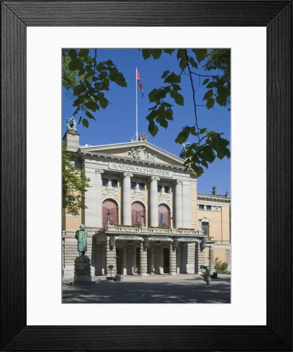 Framed Print : The National Theatre and Henryk Ibsens sculpture, Oslo, Norway, Scandinavia, Europe Framed Print : The National Theatre and Henryk Ibsens sculpture, Oslo, Norway, Scandinavia, Europe