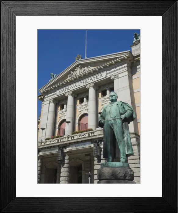 Framed Print : The statue of Bjornson, playwright, outside the National Theatre, Oslo Framed Print : The statue of Bjornson, playwright, outside the National Theatre, Oslo