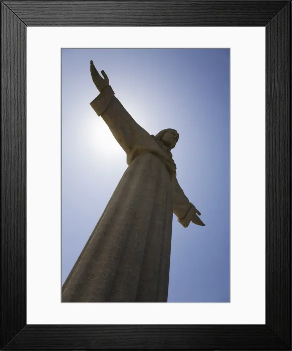 Framed Print : The Christus Rei statue, a depiction of Jesus Christ with outstretched arms Framed Print : The Christus Rei statue, a depiction of Jesus Christ with outstretched arms