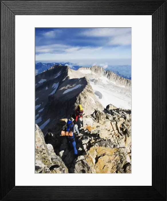 Framed Print : Climbers on summit of Pico de Aneto, at 3404m the highest peak in the Pyrenees Framed Print : Climbers on summit of Pico de Aneto, at 3404m the highest peak in the Pyrenees