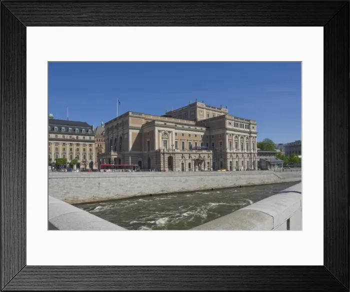 Framed Print : The Opera House, Stockholm, Sweden, Scandinavia, Europe