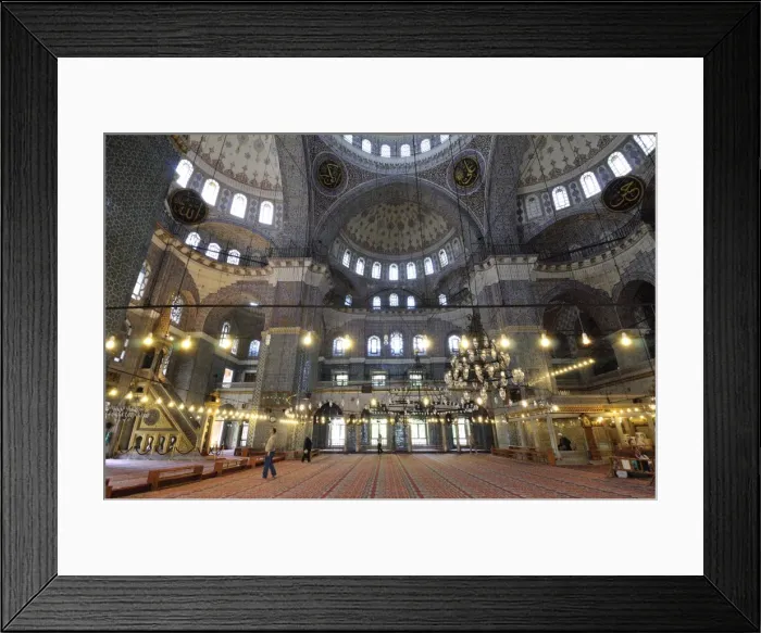 Framed Print : New Mosque (Yeni Camii) prayer hall, Istanbul, Turkey, Europe Framed Print : New Mosque (Yeni Camii) prayer hall, Istanbul, Turkey, Europe