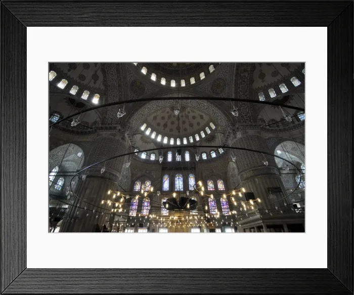 Framed Print : Interior, Blue Mosque (Sultan Ahmet), Istanbul, Turkey, Europe Framed Print : Interior, Blue Mosque (Sultan Ahmet), Istanbul, Turkey, Europe