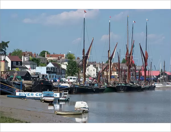Maldon, a Blackwater Estuary town known for its Thames Sailing Barges, Essex