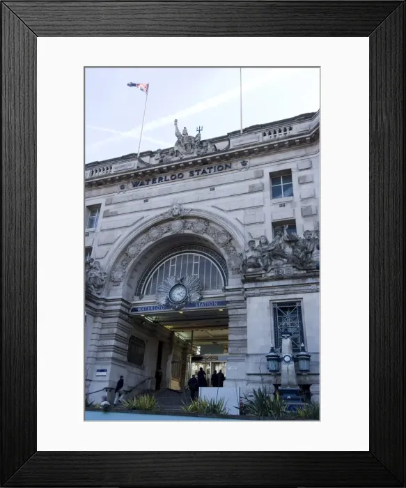 Framed Print : The front of Waterloo Railway Station, London, England, United Kingdom, Europe Framed Print : The front of Waterloo Railway Station, London, England, United Kingdom, Europe