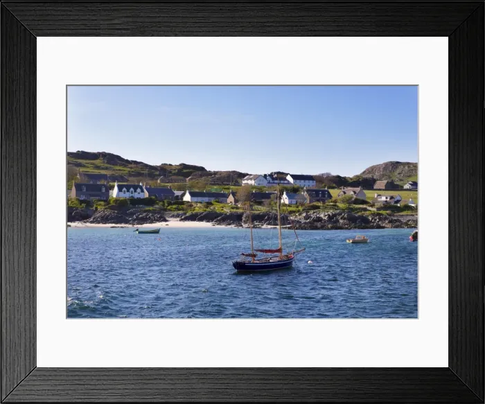 Framed Print : Small boats, Isle of Iona, Inner Hebrides, Scotland, United Kingdom, Europe Framed Print : Small boats, Isle of Iona, Inner Hebrides, Scotland, United Kingdom, Europe