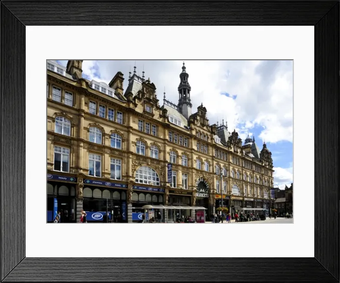Framed Print : Facade of Leeds Markets, Leeds, West Yorkshire, England, United Kingdom, Europe Framed Print : Facade of Leeds Markets, Leeds, West Yorkshire, England, United Kingdom, Europe