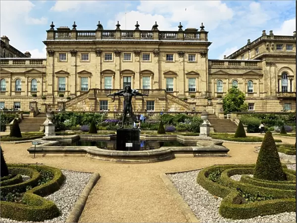 Sculpture in the gardens of Harewood House, Leeds, West Yorkshire, England