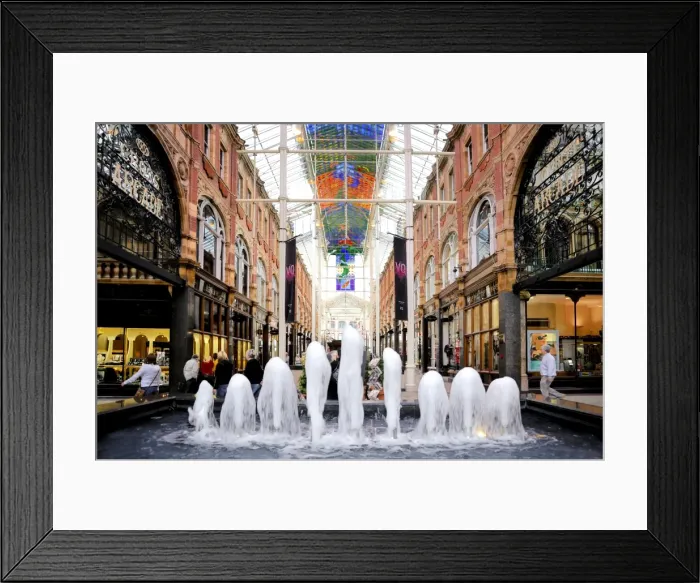 Framed Print : Interior of the Victoria Quarter Shopping Arcade, Leeds, West Yorkshire Framed Print : Interior of the Victoria Quarter Shopping Arcade, Leeds, West Yorkshire