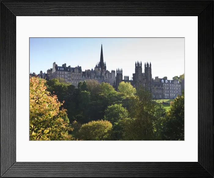 Framed Print : The Old Town from Princes Street Gardens, Edinburgh, Lothian, Scotland Framed Print : The Old Town from Princes Street Gardens, Edinburgh, Lothian, Scotland