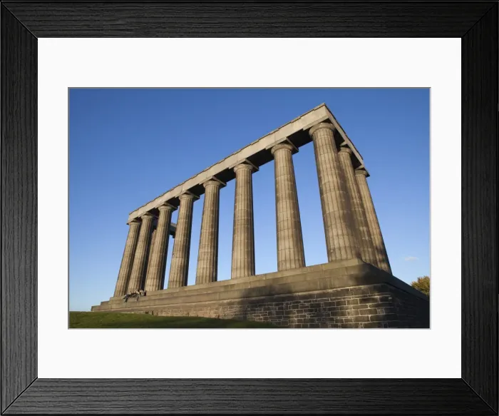 Framed Print : The National Monument, Calton Hill, Edinburgh, Lothian, Scotland, United Kingdom, Europe