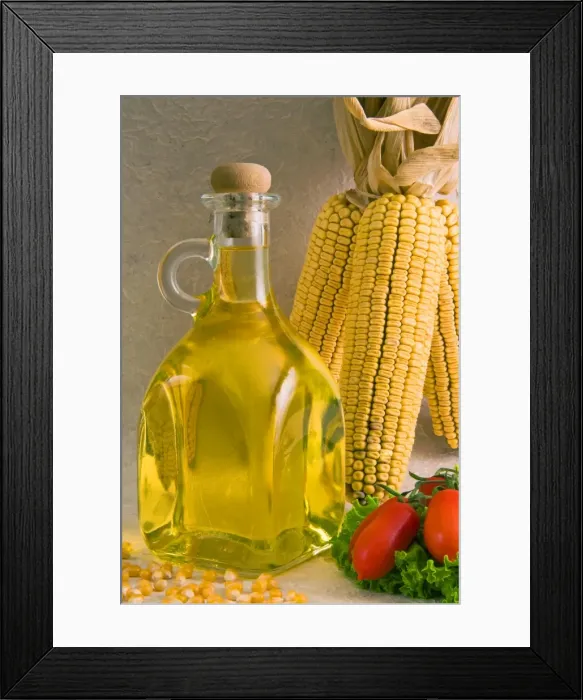 Framed Print : Corn oil