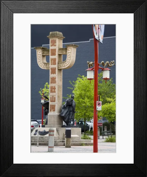 Framed Print : Chinatown Memorial Monument, Vancouver, British Columbia, Canada, North America Framed Print : Chinatown Memorial Monument, Vancouver, British Columbia, Canada, North America