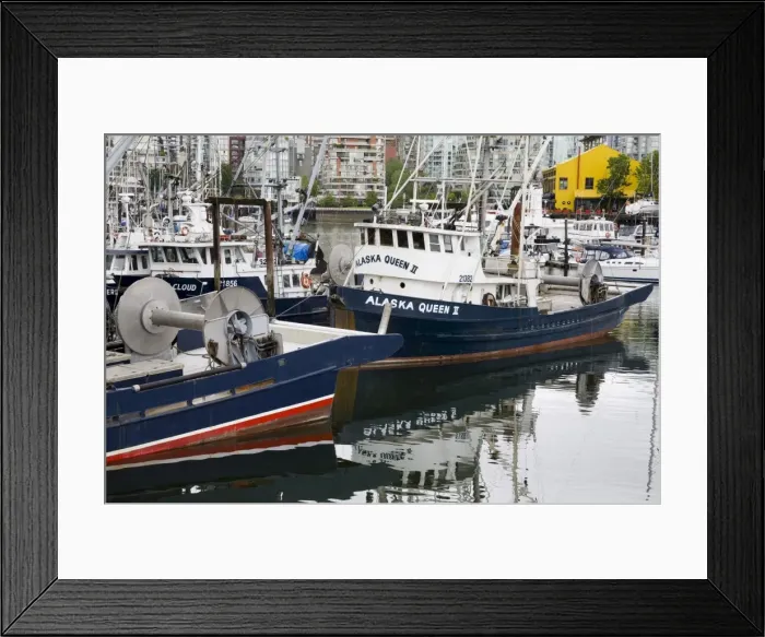 Framed Print : Brokers Bay Marina, Granville Island, Vancouver, British Columbia Framed Print : Brokers Bay Marina, Granville Island, Vancouver, British Columbia