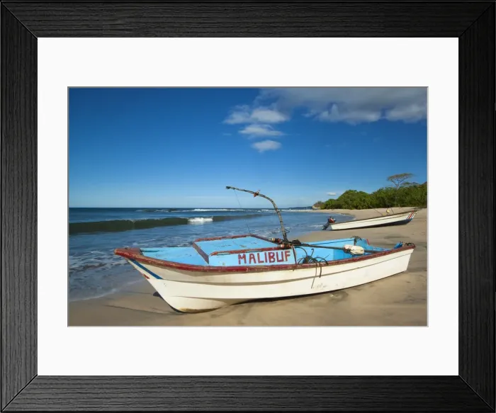 Framed Print : Fishing boats on Playa Pelada, Nosara, Nicoya Peninsula, Guanacaste Province Framed Print : Fishing boats on Playa Pelada, Nosara, Nicoya Peninsula, Guanacaste Province