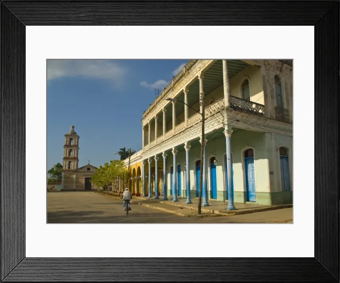 Framed Print : Colonial house and church in Remedios, Cuba, West Indies, Caribbean, Central America Framed Print : Colonial house and church in Remedios, Cuba, West Indies, Caribbean, Central America