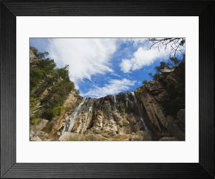 Framed Print : Cusarare waterfall, Creel, Barranca del Cobre (Copper Canyon), Chihuahua state