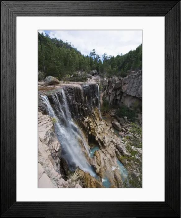 Framed Print : Cusarare waterfall, Creel, Barranca del Cobre (Copper Canyon), Chihuahua state Framed Print : Cusarare waterfall, Creel, Barranca del Cobre (Copper Canyon), Chihuahua state
